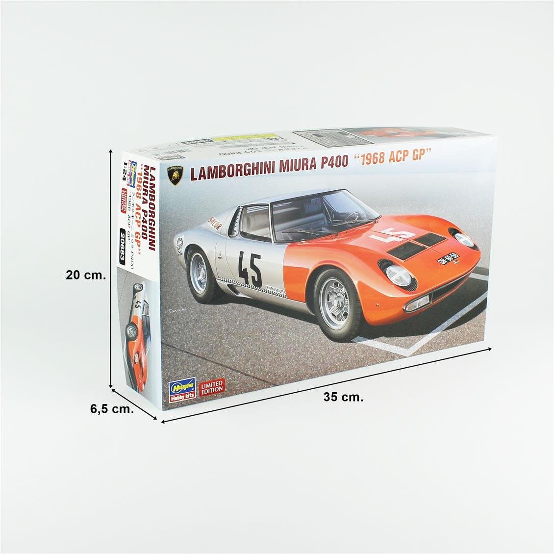 Hasegawa 20683 1/24 Ölçek, Lamborghini Miura P400 1968 ACP GP, (Limited Edition) Yarış Aracı Plastik Model Kiti