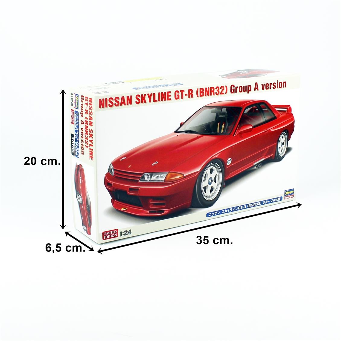 Hasegawa 20735 1/24 Scale, Nissan Skyline GT-R (BNR32) Group A version, Plastic Car Model Kit