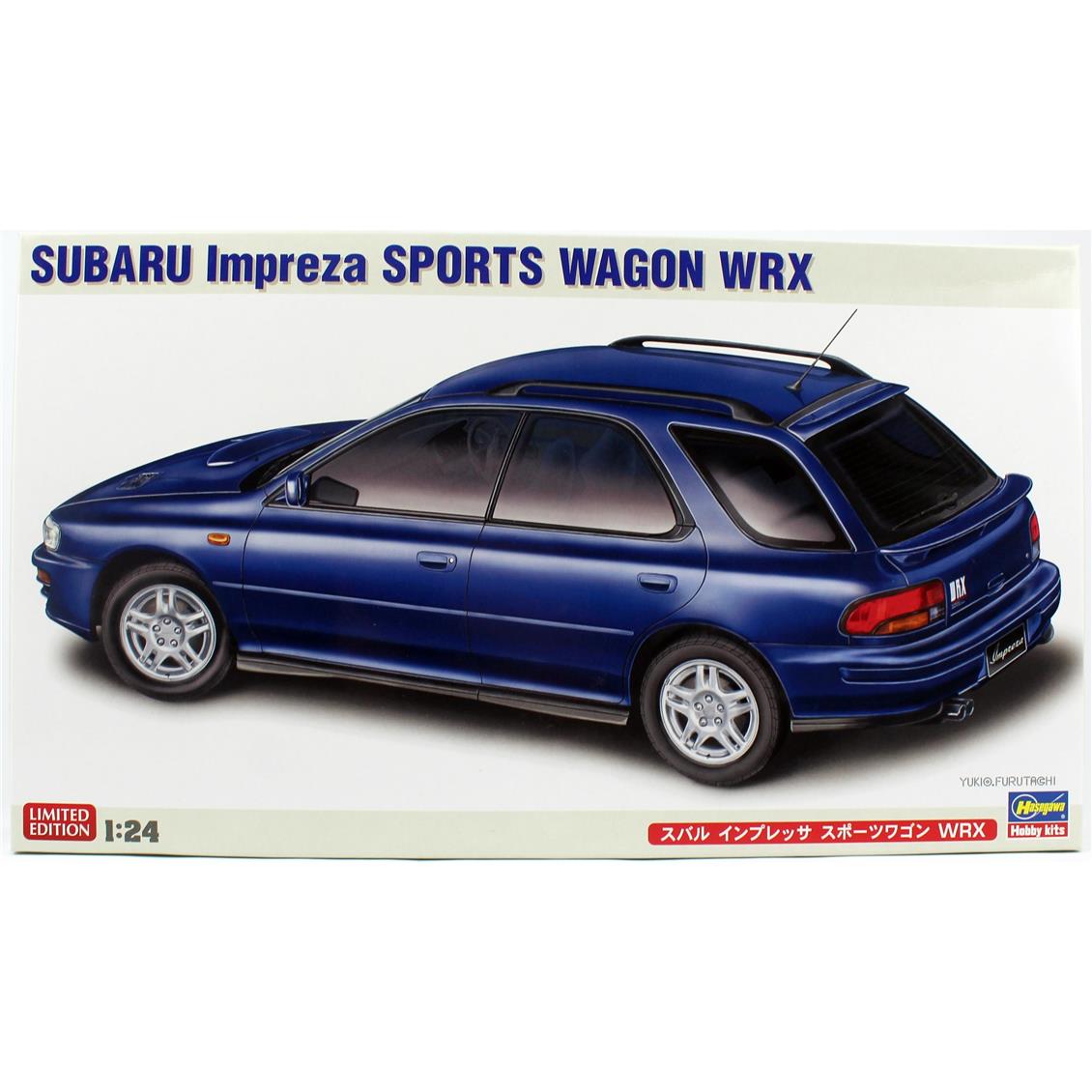 Hasegawa 20747 1/24 Scale, Subaru Impreza Sports Wagon WRX, Plastic Car Model Kit