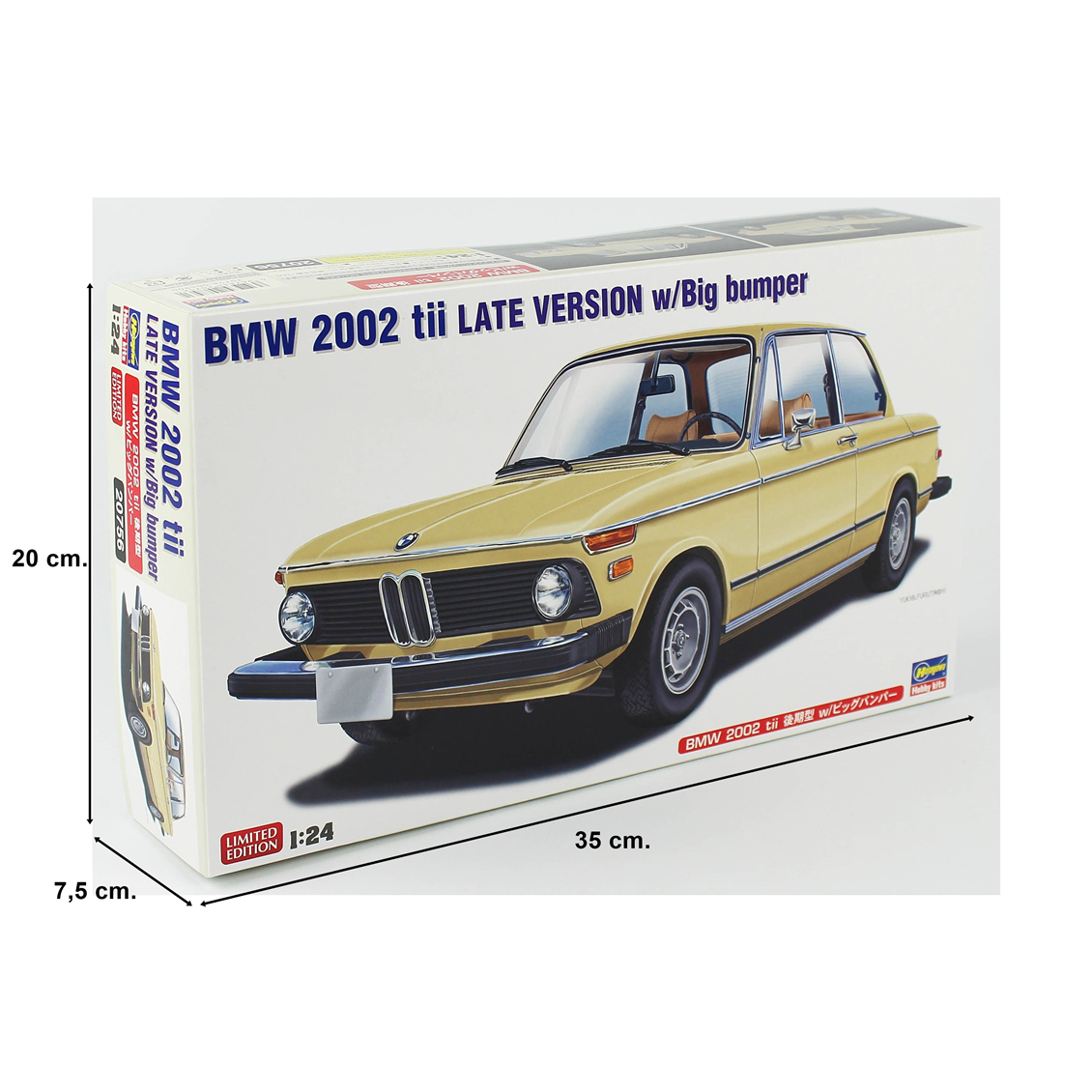 Hasegawa 20756 1/24 Ölçek, BMW 2002 tii Late Version (Amerikan Tamponlu), OtomobilPlastik Model Kiti