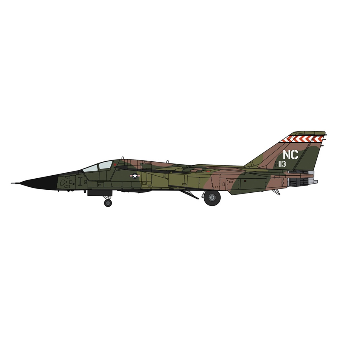 Hasegawa 2441 1/72 Ölçek, F-111A Aardvark (Vietnam War) Savaş Uçağı Plastik Model Kiti