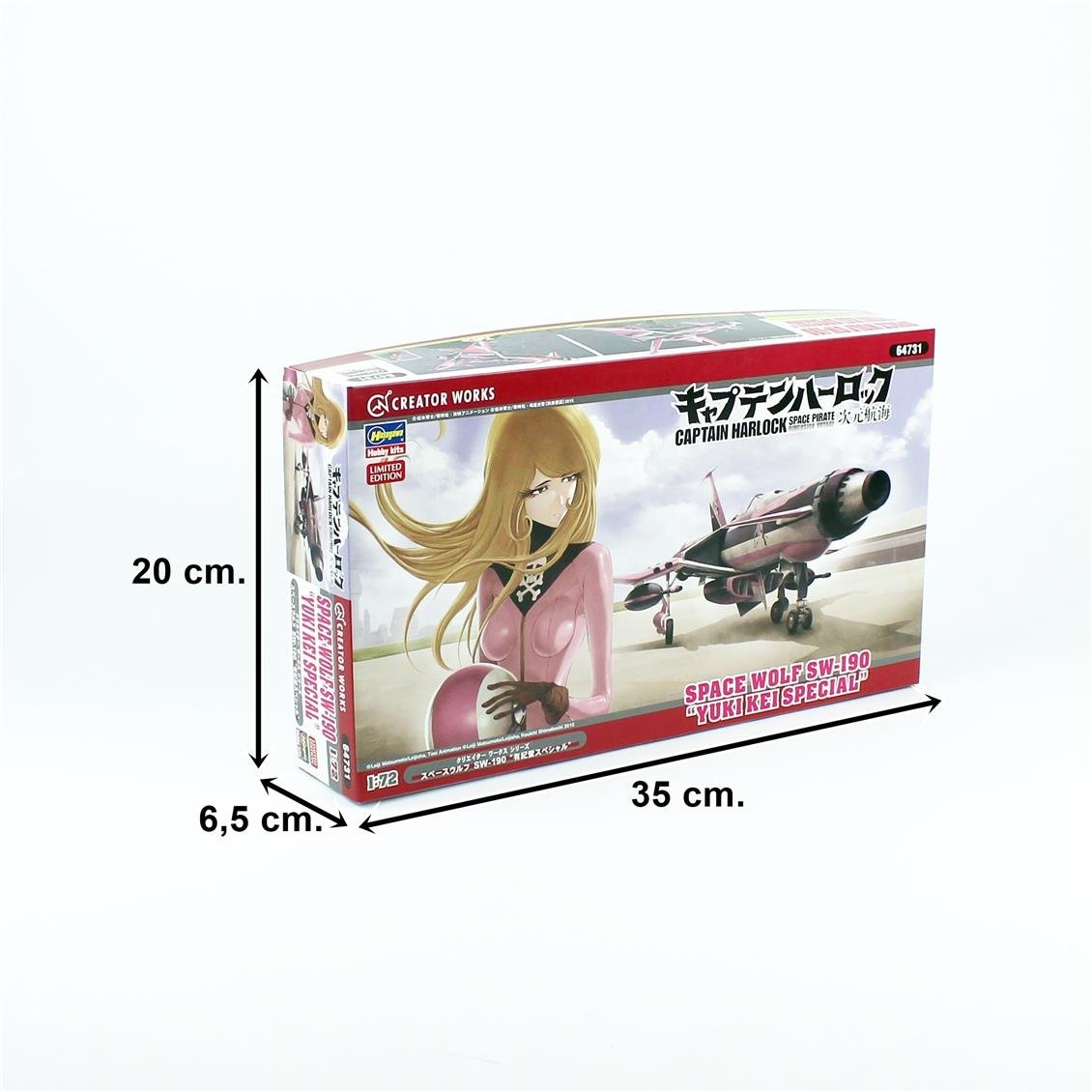 Hasegawa 64731 1/72 Scale, Space Wolf SW-190 (Kei Yuki Special), Creator Works Series, Science Fiction Plastic Model Kit