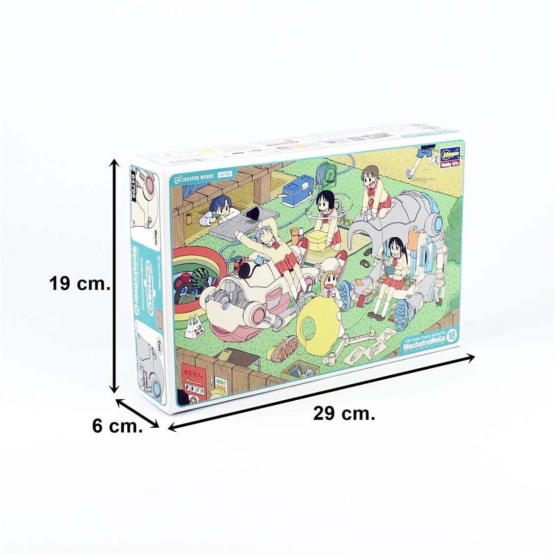 Hasegawa 64796 1/35 Scale, MechatroWeGo Warm & Cool (Shinonome Laboratory Ver.) with Bonus Item Seal, Creator Works Series Plas