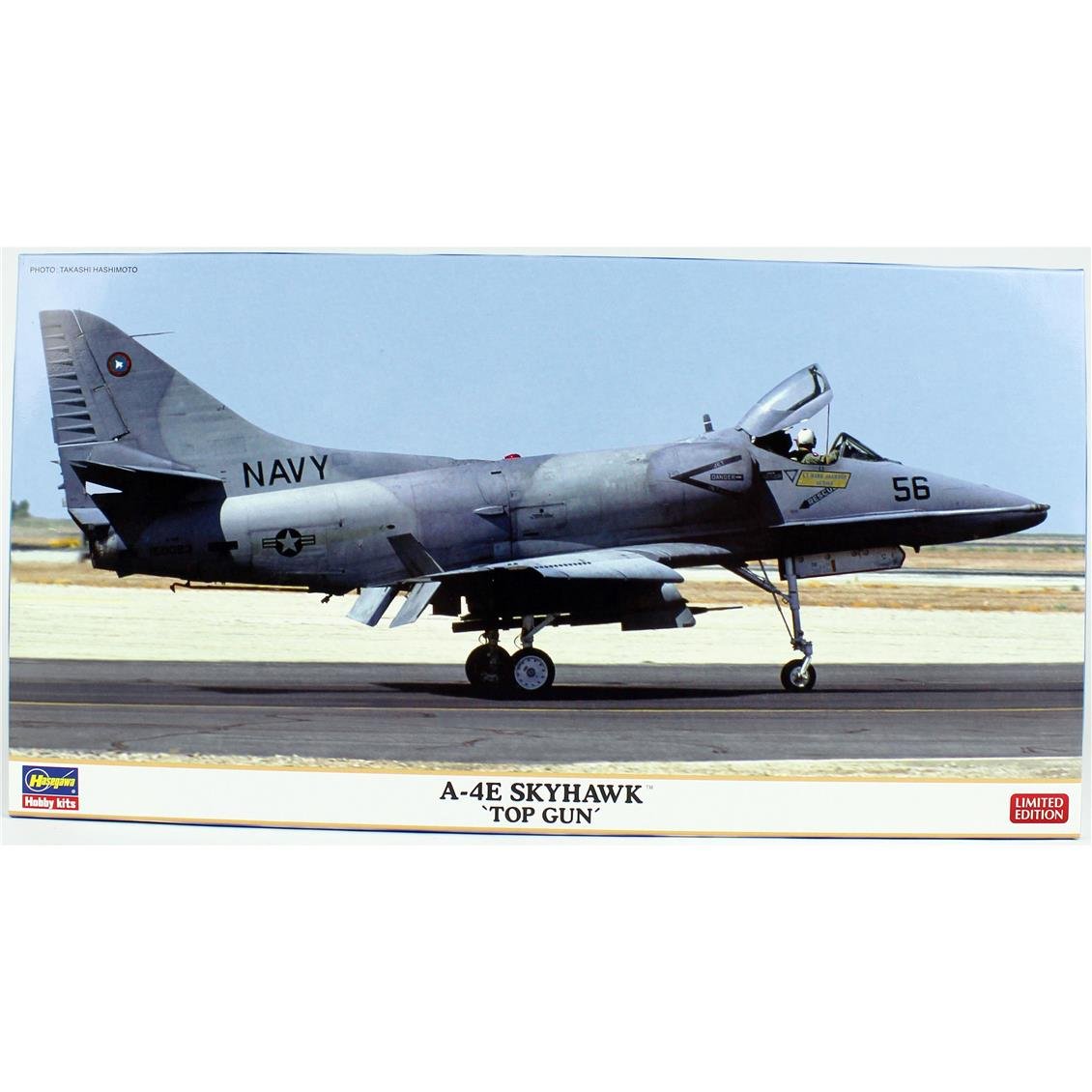 Hasegawa 7523 1/48 Ölçek, A-4E Skyhawk (Top Gun), Savaş Uçağı Plastik Model Kiti