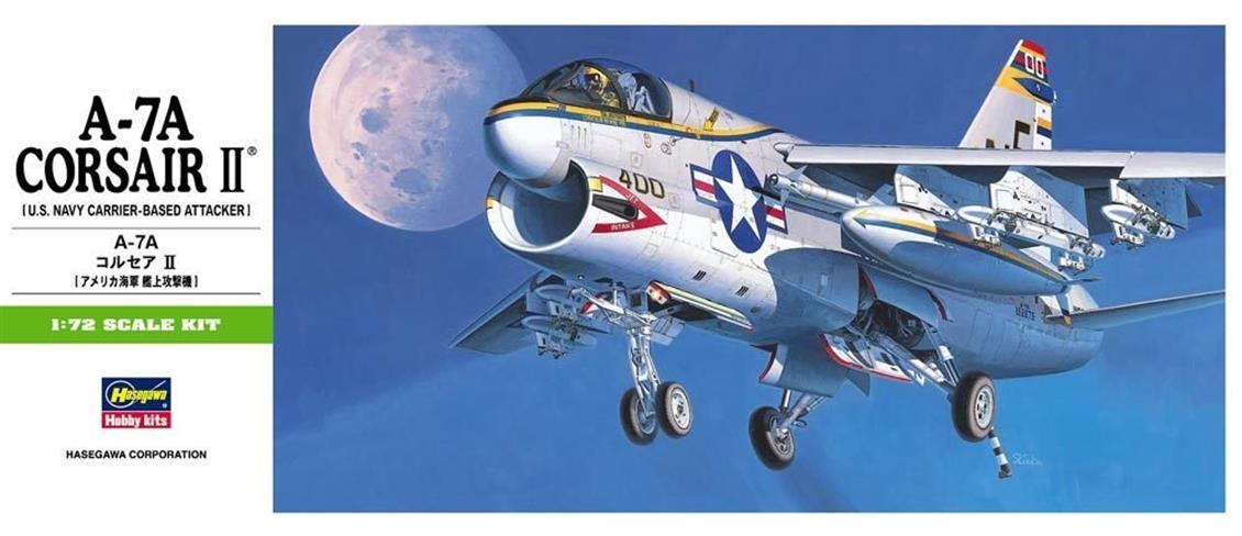 Hasegawa B8 00238 1/72 A-7A Corsair II Savaş Uçağı Demonte Plastik Maketi