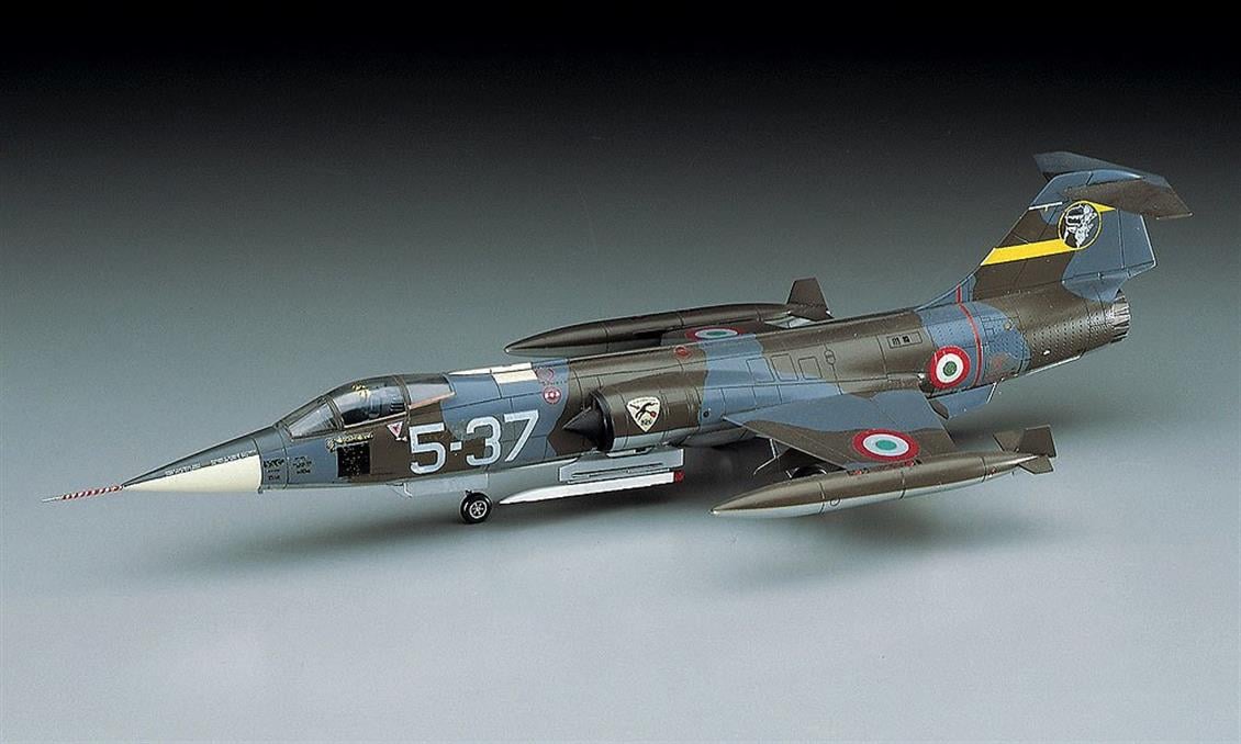 Hasegawa D17 00447 1/72 F-104S/F-104G Starfighter Savaş Uçağı Demonte Plastik Maketi