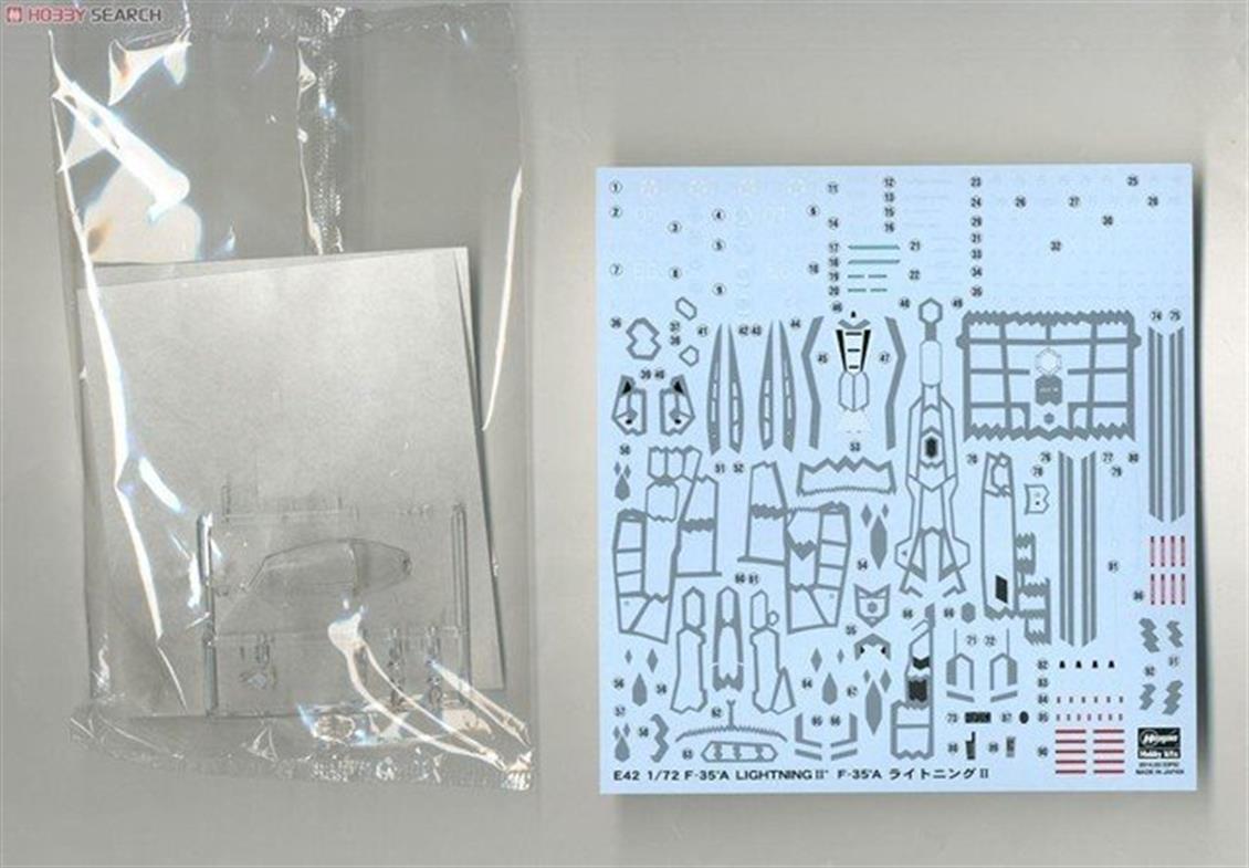 Hasegawa E42 01572 1/72 F-35A Lightning II Savaş Uçağı Demonte Plastik Maketi