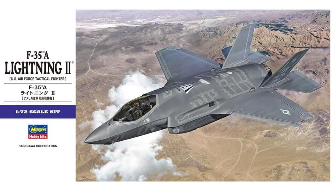 Hasegawa E42 01572 1/72 F-35A Lightning II Savaş Uçağı Demonte Plastik Maketi