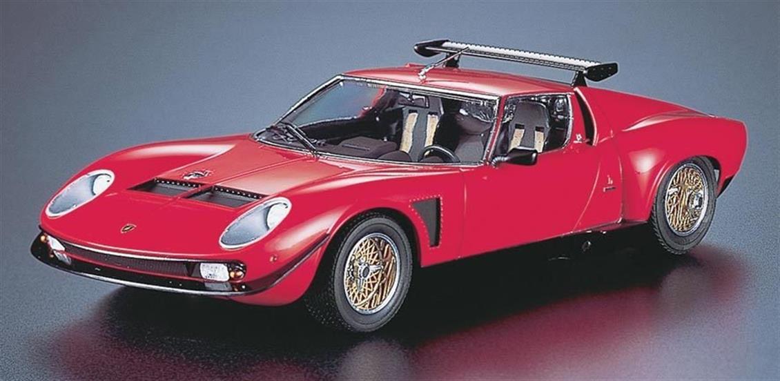 Hasegawa HC14 21214 1/24 Lamborghini Jota 1975 SVR Otomobil Demonte Plastik Maketi
