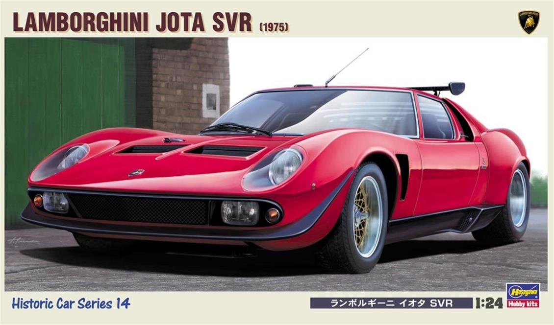 Hasegawa HC14 21214 1/24 Lamborghini Jota 1975 SVR Otomobil Demonte Plastik Maketi