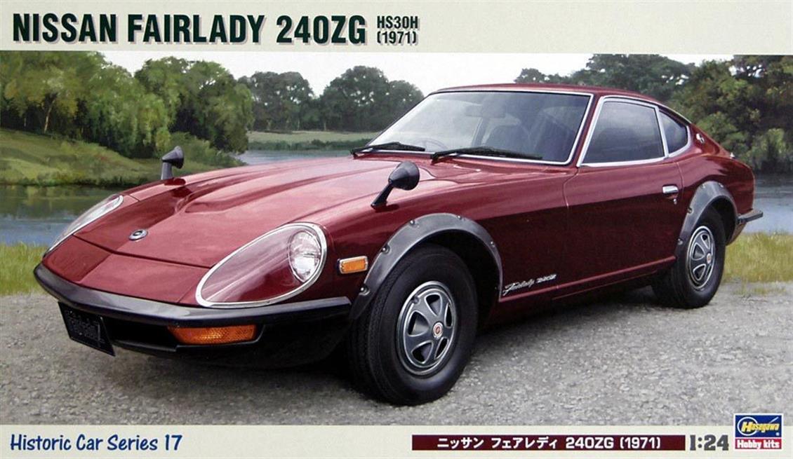 Hasegawa HC17 21217 1/24 Ölçek Nissan Fairlady 240ZG Otomobil Plastik Model Kiti