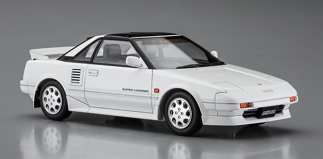 Hasegawa HC45 21145 1/24 Ölçek Toyota MR2 (AW11) Late Version G-Limited Super Charger (T Bar Roof) Otomobil Plastik Model Kiti