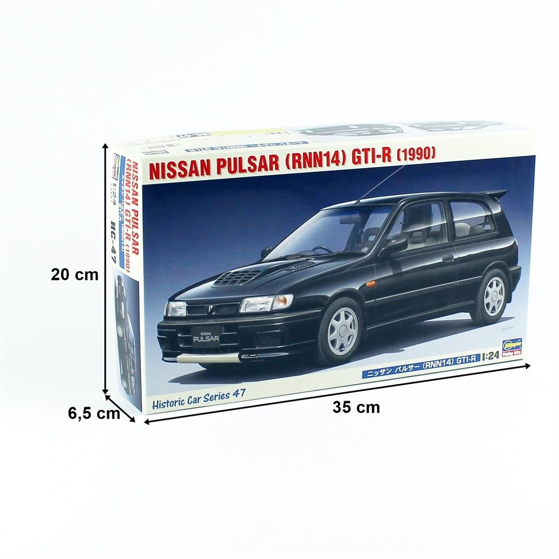 Hasegawa HC47 21147 1/24 Ölçek Nissan Pulsar (RNN14) GTI-R Otomobil Plastik Model Kiti