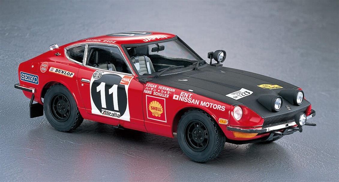 Hasegawa HC48 21148 1/24 Ölçek Datsun 240Z (1971 Safari Rally Winner) Otomobil Plastik Model Kiti
