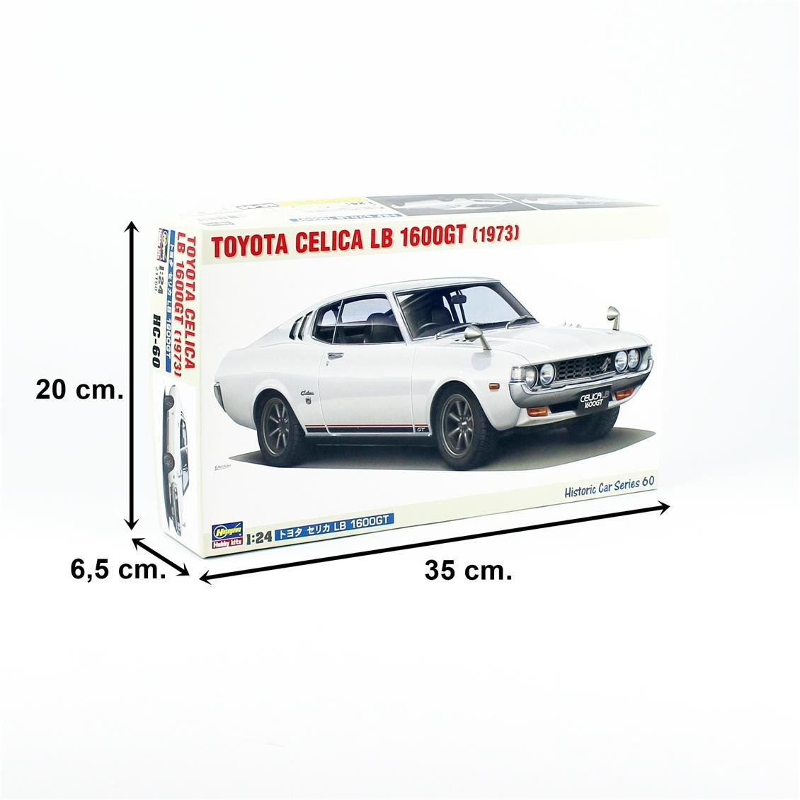 Hasegawa HC60 21160 1/24 Scale, Toyota Celica LB 1600GT, Car Plastic Model Kit