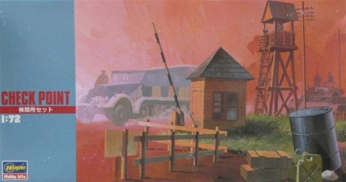 Hasegawa MT31 31131 1/72 Kontrol Noktası Demonte Plastik Maket Seti