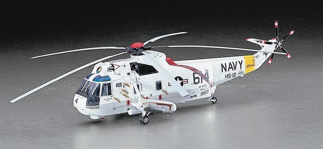 Hasegawa PT1 7201 1/48 Ölçek, Sikorshy SH-3H Seaking, Askeri Helikopter Plastik Model Kiti