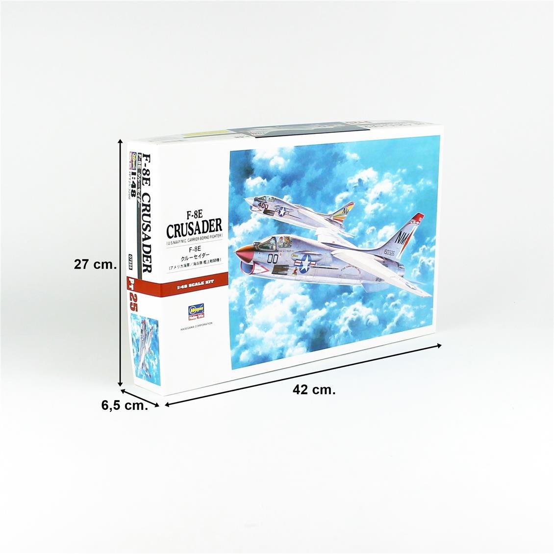 Hasegawa PT25 7225 1/48 Ölçek, F-8E Crusader, Savaş Uçağı Plastik Model Kiti