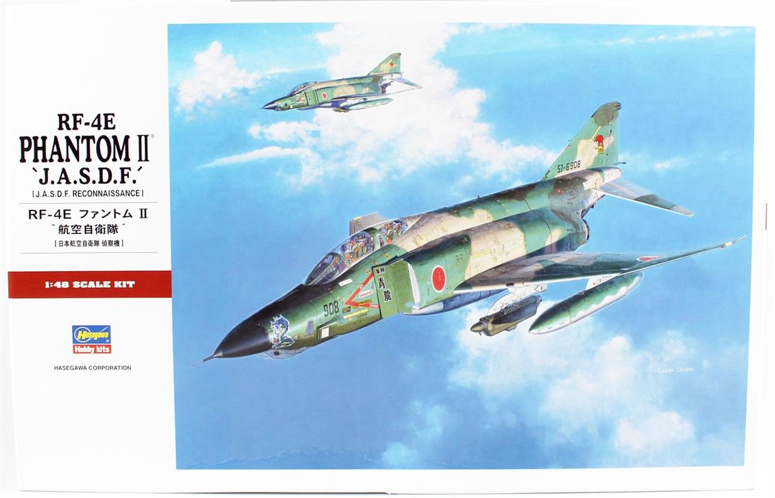 Hasegawa PT30 07230 1/48 Ölçek RF-4E Phantom II (JASDF) Savaş Uçağı Plastik Model Kiti