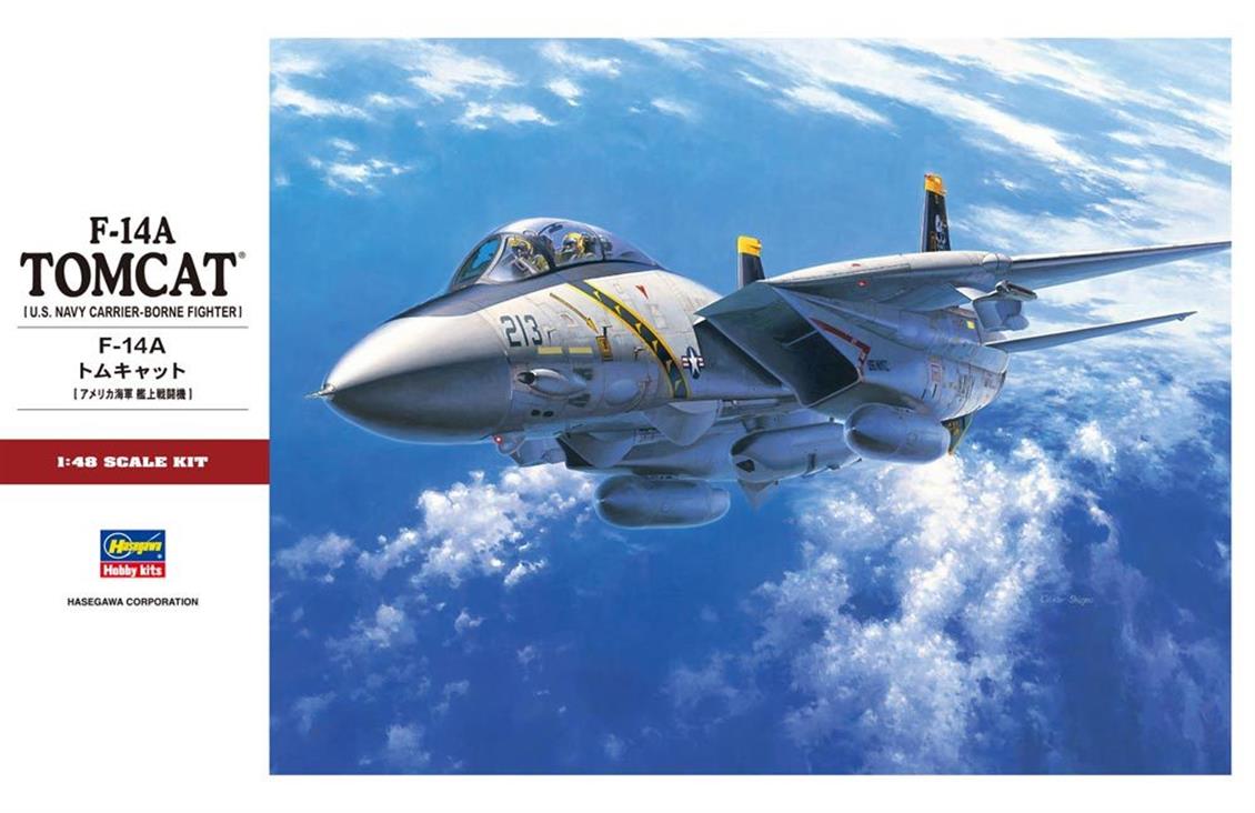 Hasegawa PT46 07246 1/48 F-14A Tomcat Savaş Uçağı Demonte Plastik Maketi