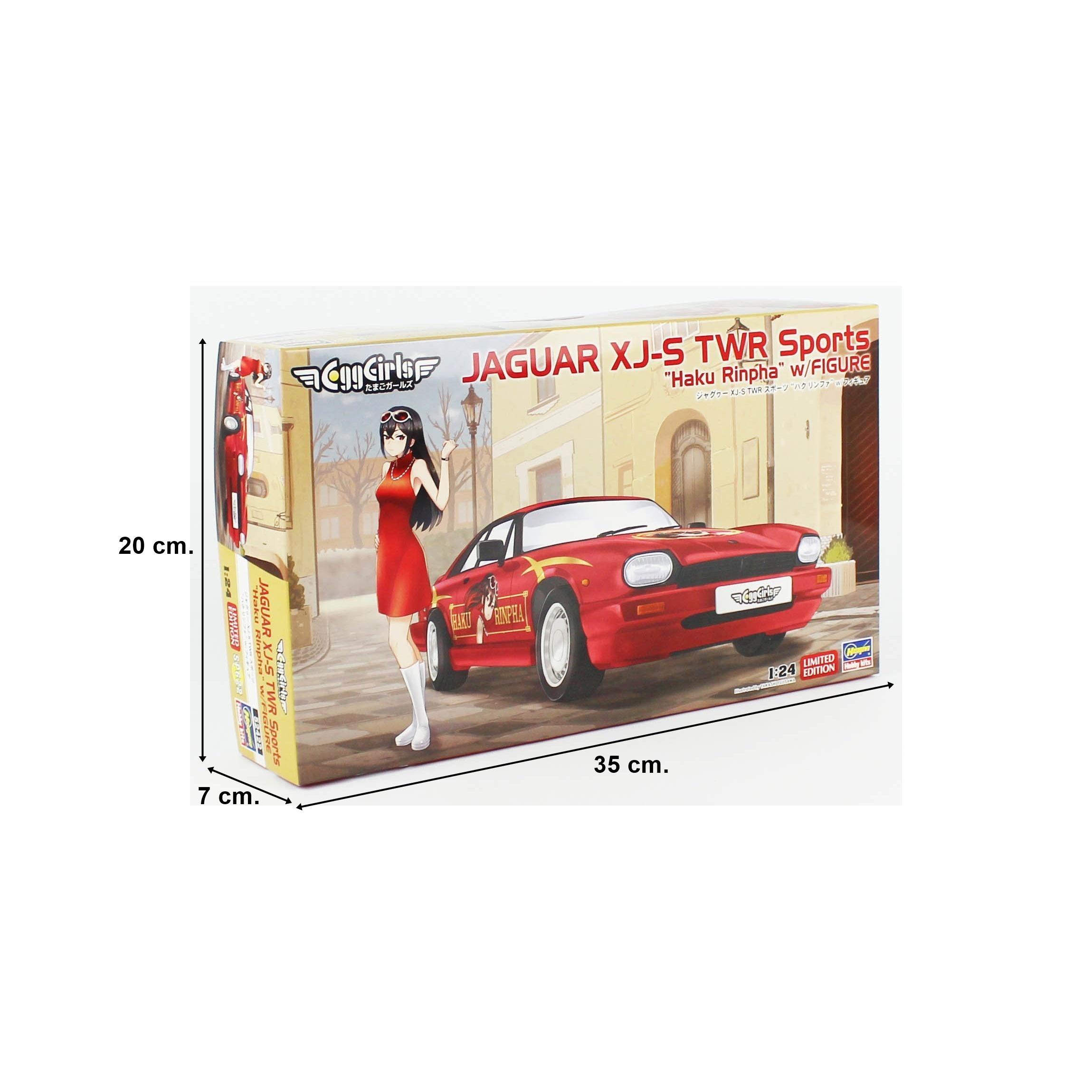 Hasegawa SP622 52422 1/24 Ölçek, Jaguar XJ-S TWR Sports (Haku Rinpha) ve Kız Figürü, Otomobil Plastik Model Kiti