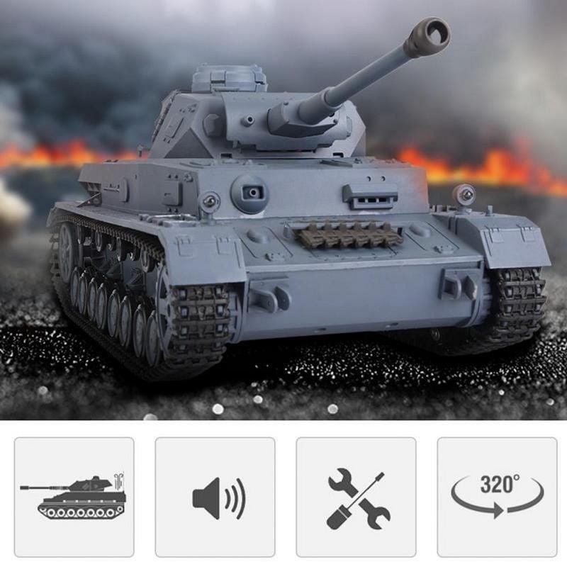 Heng Long 3859-1 1/16 Scale PANZER-IV F2 Model RC battle Tank ( 7.0 ver.)