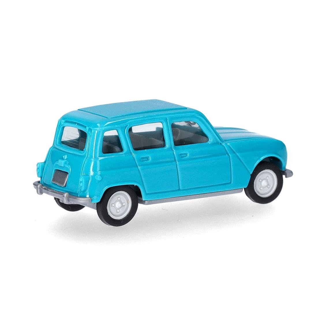 Herpa 020190-009 1/87 Ölçek, Renault R4, Turkuaz, Sergilemeye Hazır Model Araç