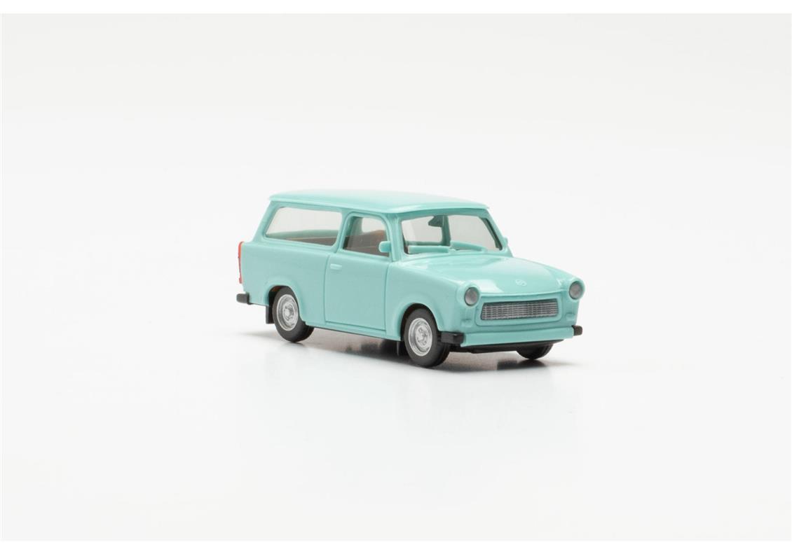 Herpa 020770-007 1/87 Ölçek, Trabant 601 S, Mavi, Sergilemeye Hazır Model Araç
