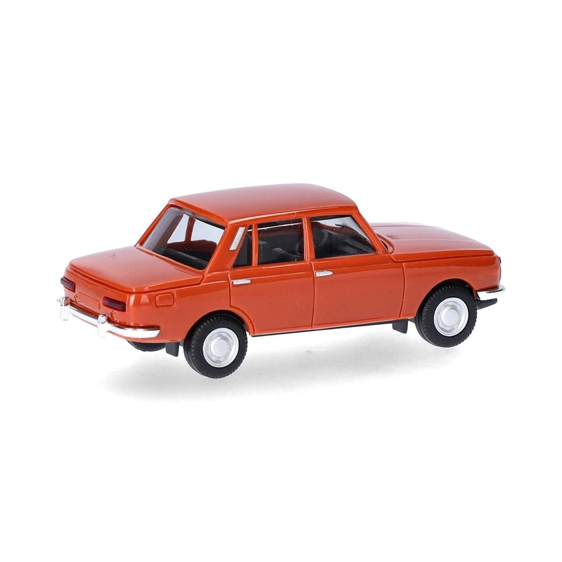 Herpa 022903-007 1/87 Ölçek, Wartburg 353 1966, Kahve Turuncu, Sergilemeye Hazır Model Araç