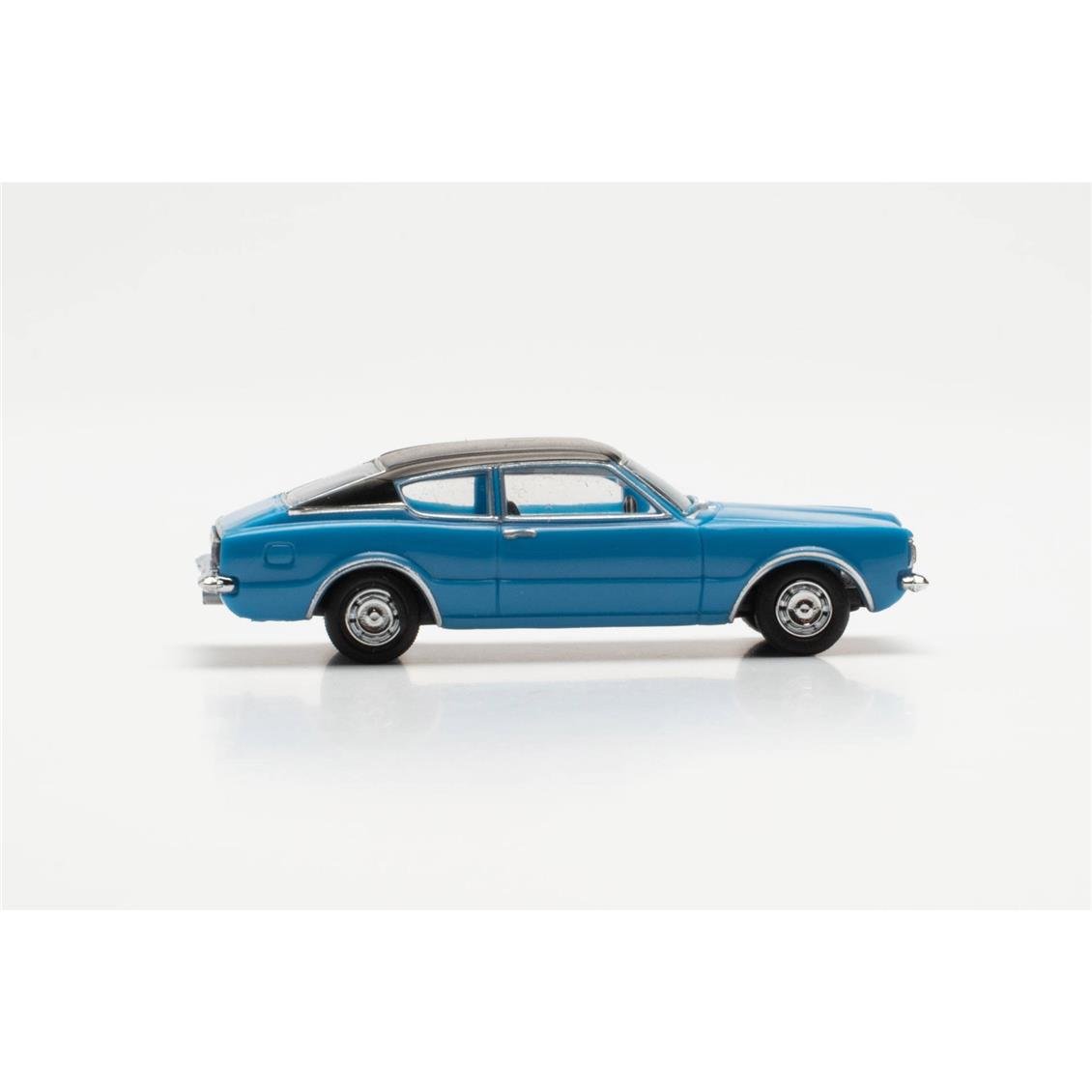 Herpa 023399-002 1/87 Ölçek Ford Taunus Coupe, Sky Blue, Sergilemeye Hazır Model Araç