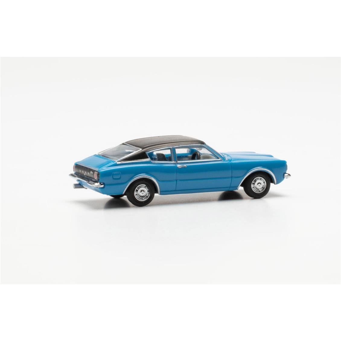 Herpa 023399-002 1/87 Ölçek Ford Taunus Coupe, Sky Blue, Sergilemeye Hazır Model Araç