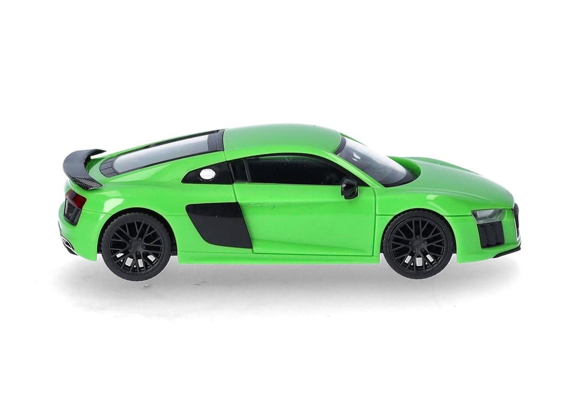 Herpa 028516-005 1/87 Ölçek, Audi R8 V10 Plus, Micrommat Yeşili, Sergilemeye Hazır Model Araç