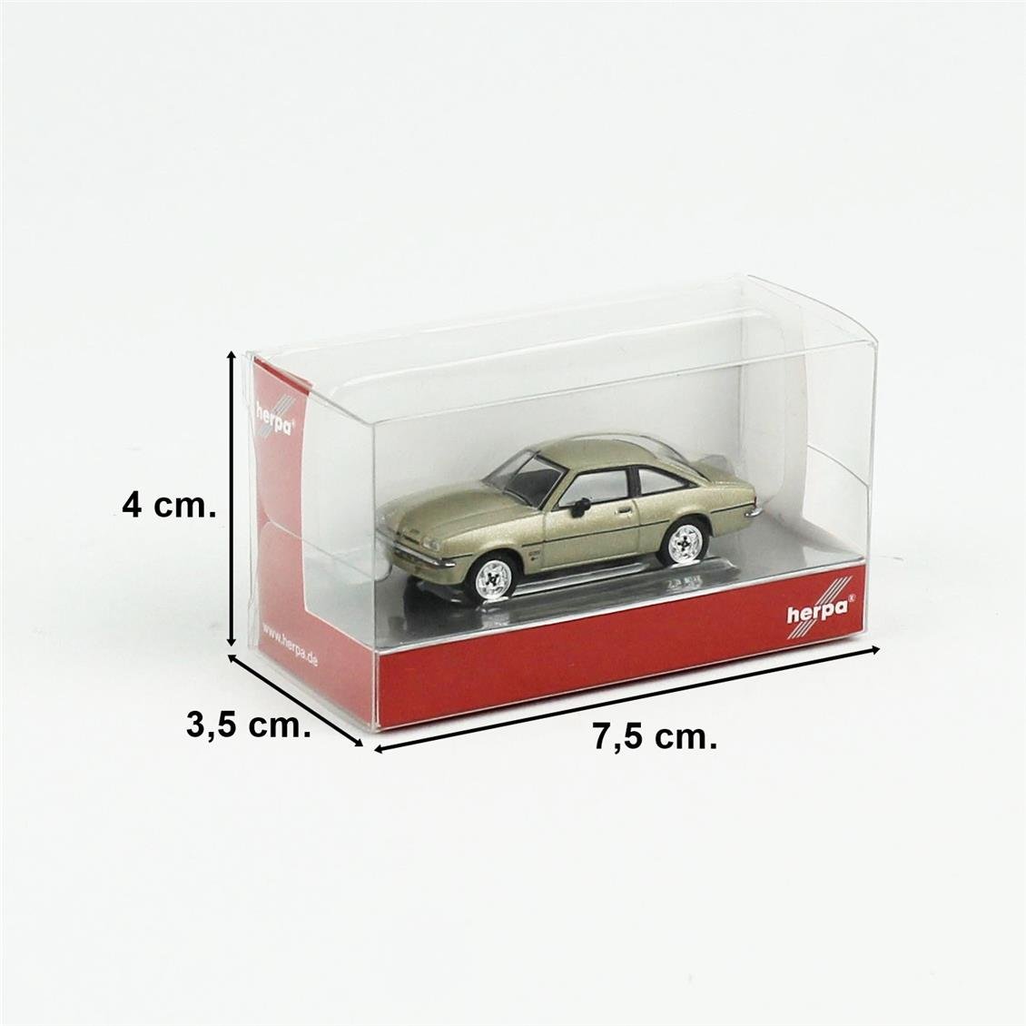 Herpa 034388-002 1/87 Ölçek, Opel Manta B, Altın Rengi, Sergilemeye Hazır Model Araç