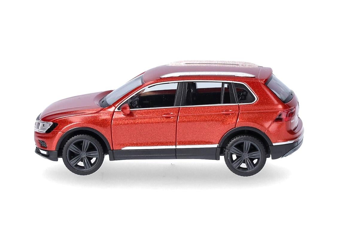 Herpa 038607-007 1/87 Ölçek, VW Tiguan, (AD1), Metalik Turuncu, Sergilemeye Hazır Model Araç