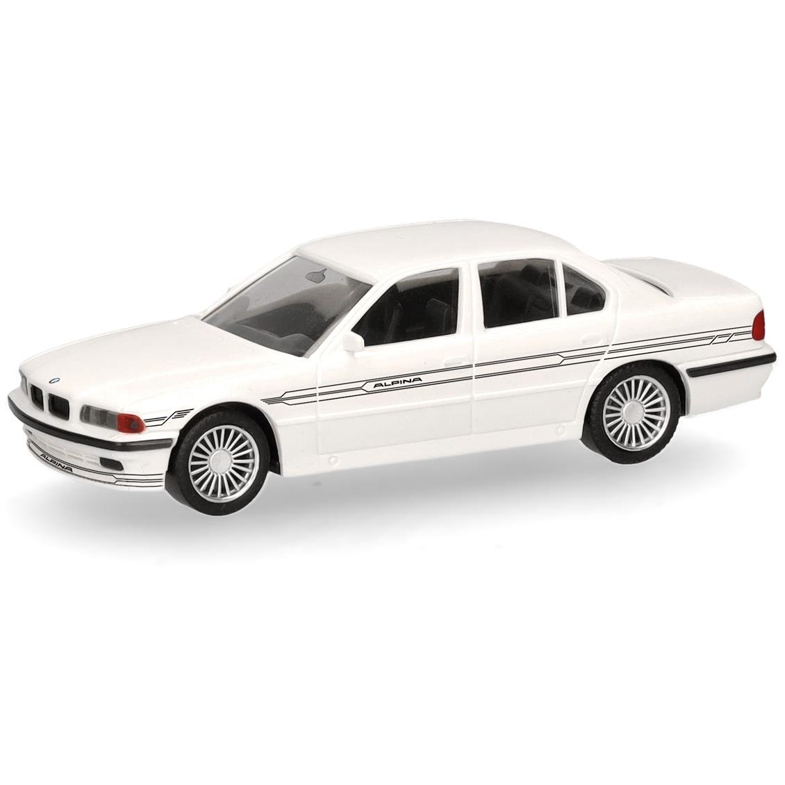 Herpa 421201 1/87 Ölçek, BMW Alpina B12 5.7 (E38), Beyaz, Sergilemeye Hazır Model Araç