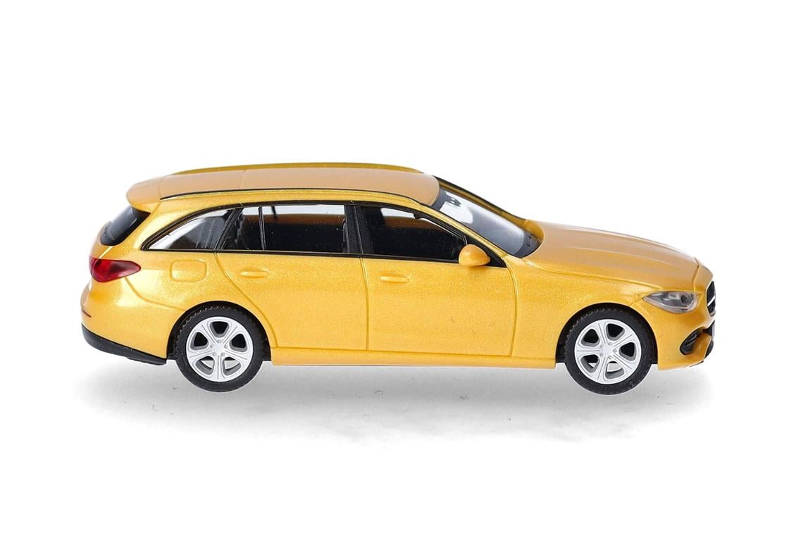 Herpa 430388-003 1/87 Ölçek, MB 1987 C-Klasse Steyşin, Güneş Rengi, Sergilemeye Hazır Model Araç