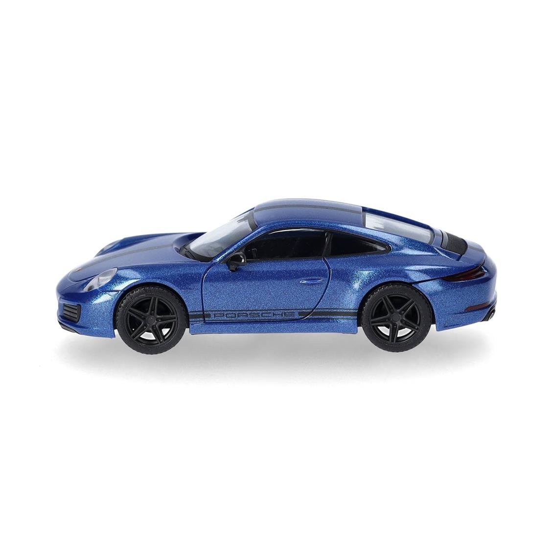 Herpa 430418 1/87 Ölçek, Porsche 911 Carrera 4 S, Gümüş, Sergilemeye Hazır Model Araç