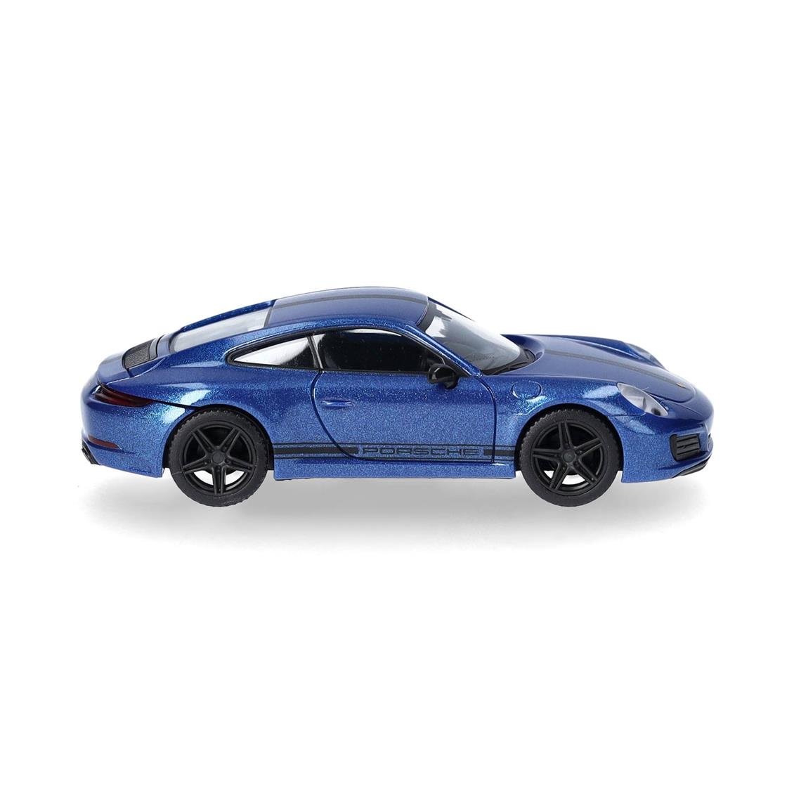 Herpa 430418 1/87 Ölçek, Porsche 911 Carrera 4 S, Gümüş, Sergilemeye Hazır Model Araç