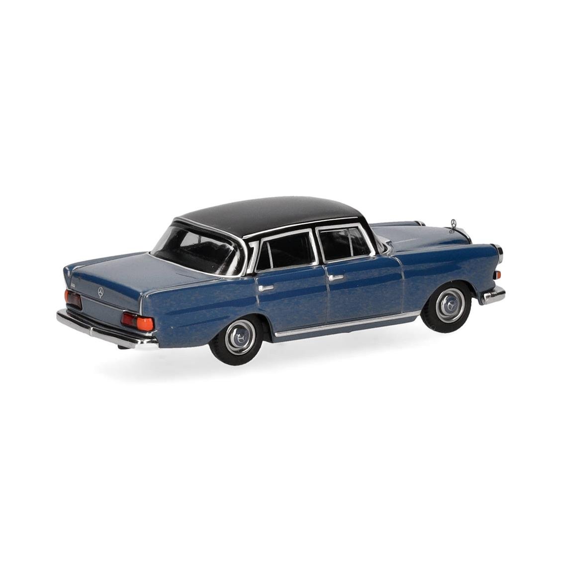 Herpa 430739-004 1/87 Ölçek, Mercedes-Benz 200 Kırlangıç Kasa, Mavi-Beyaz, Sergilemeye Hazır Model Araç
