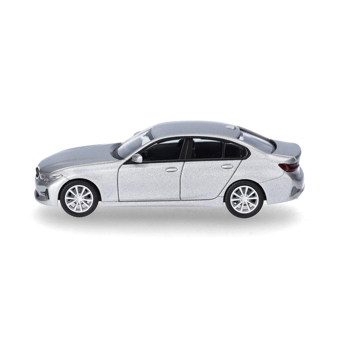 Herpa 430791-005 1/87 Ölçek, BMW 3 (G20), Gümüş, Sergilemeye Hazır Model Araç