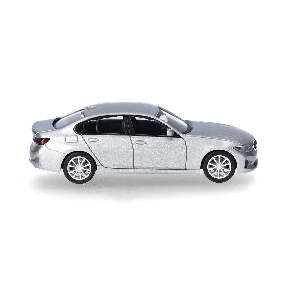 Herpa 430791-005 1/87 Ölçek, BMW 3 (G20), Gümüş, Sergilemeye Hazır Model Araç