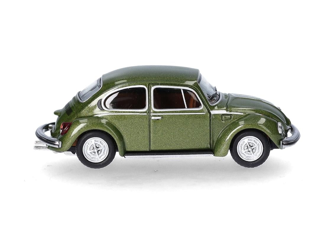 Herpa 430982-002 1/87 Ölçek, VW Beetle 1303, Yosun Metalik, Sergilemeye Hazır Model Araç