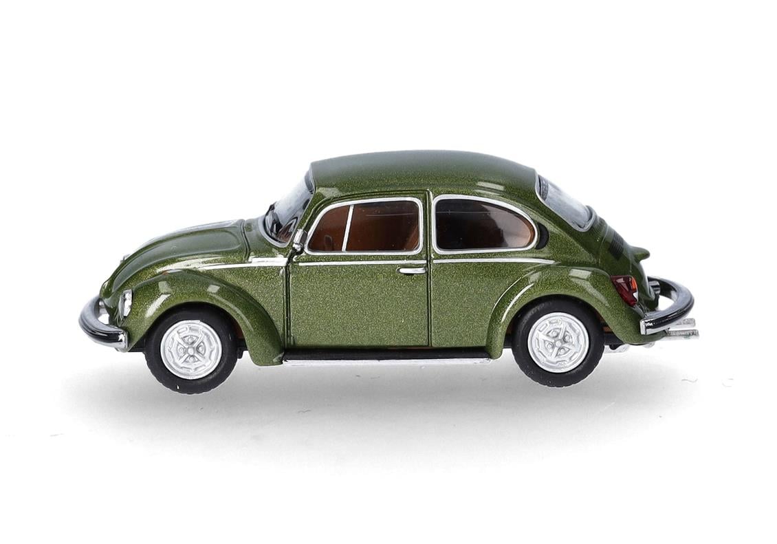 Herpa 430982-002 1/87 Ölçek, VW Beetle 1303, Yosun Metalik, Sergilemeye Hazır Model Araç