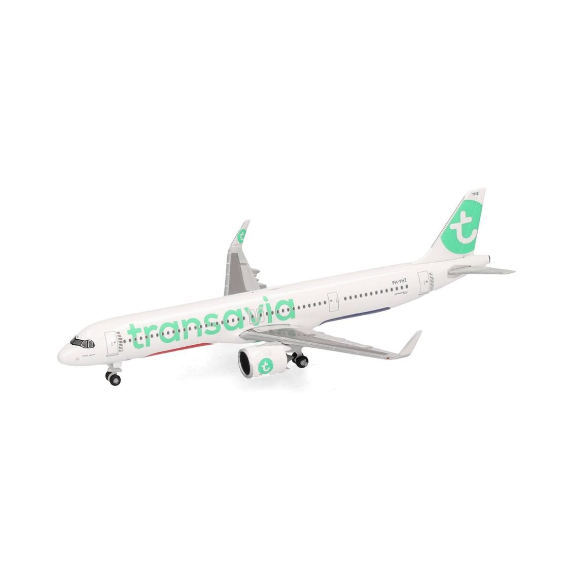 Herpa 537841 1/500 Ölçek, Transavia Airbus A321neo, PH-YHZ, Metal, Sergilemeye Hazır Model Yolcu Uçağı