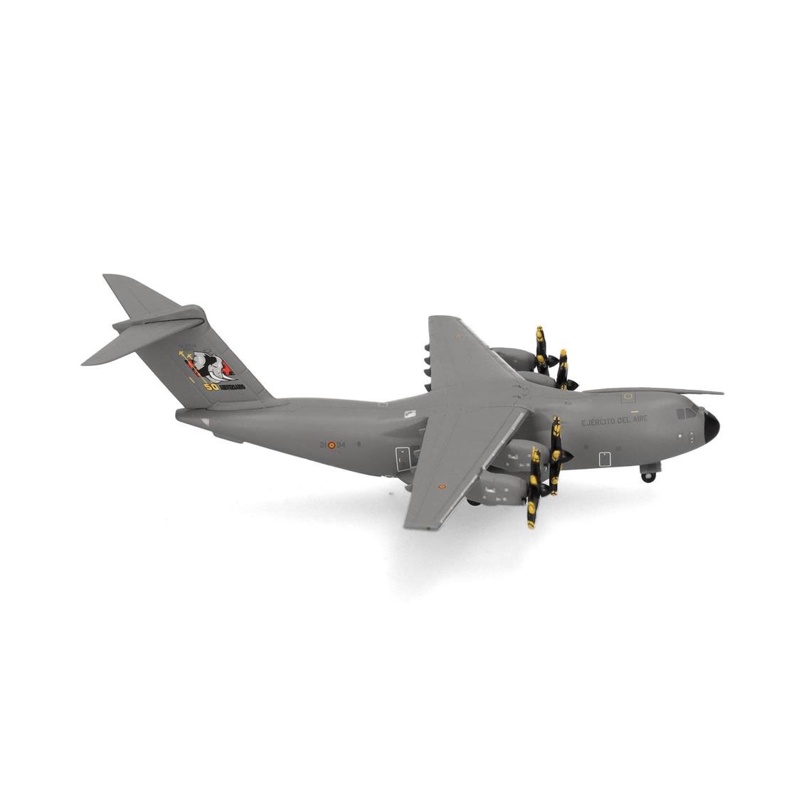 Herpa 537872 1/500 Ölçek, İspanya Hava Kuvvetleri Airbus A400M Atlas (T.23), Metal, Sergilemeye Hazır Model Askeri Uçak