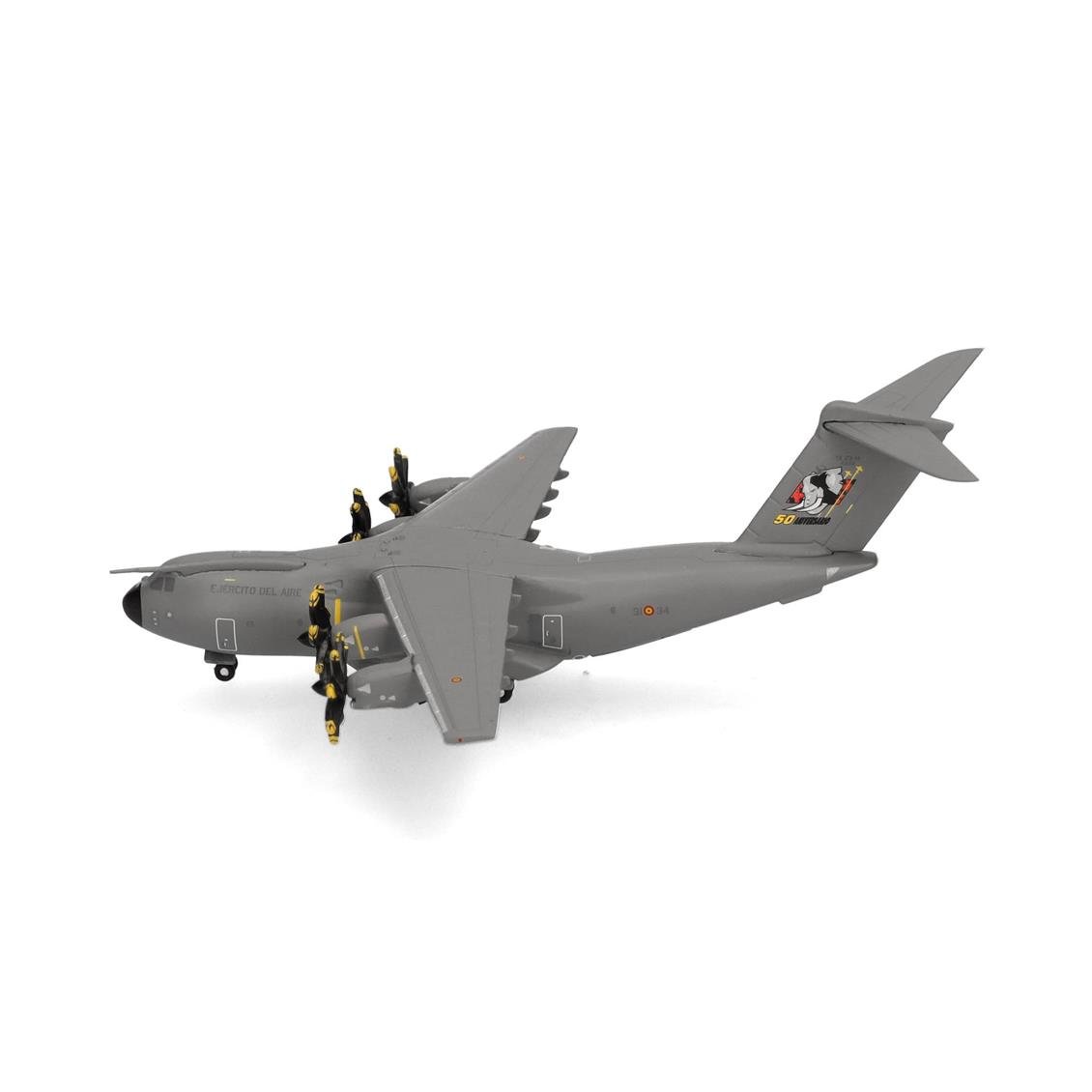 Herpa 537872 1/500 Ölçek, İspanya Hava Kuvvetleri Airbus A400M Atlas (T.23), Metal, Sergilemeye Hazır Model Askeri Uçak