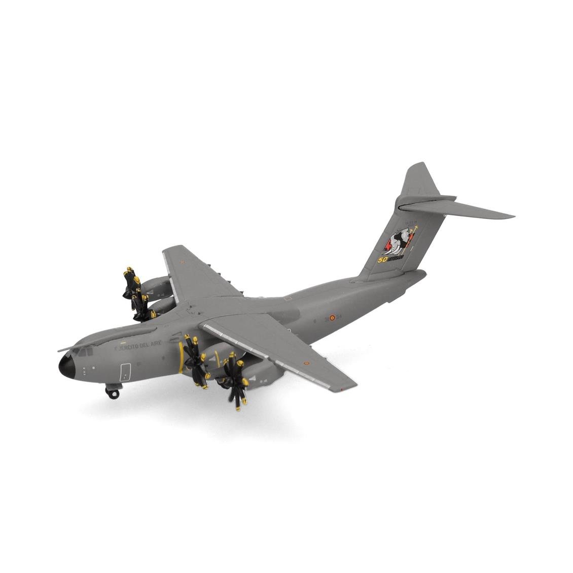 Herpa 537872 1/500 Ölçek, İspanya Hava Kuvvetleri Airbus A400M Atlas (T.23), Metal, Sergilemeye Hazır Model Askeri Uçak