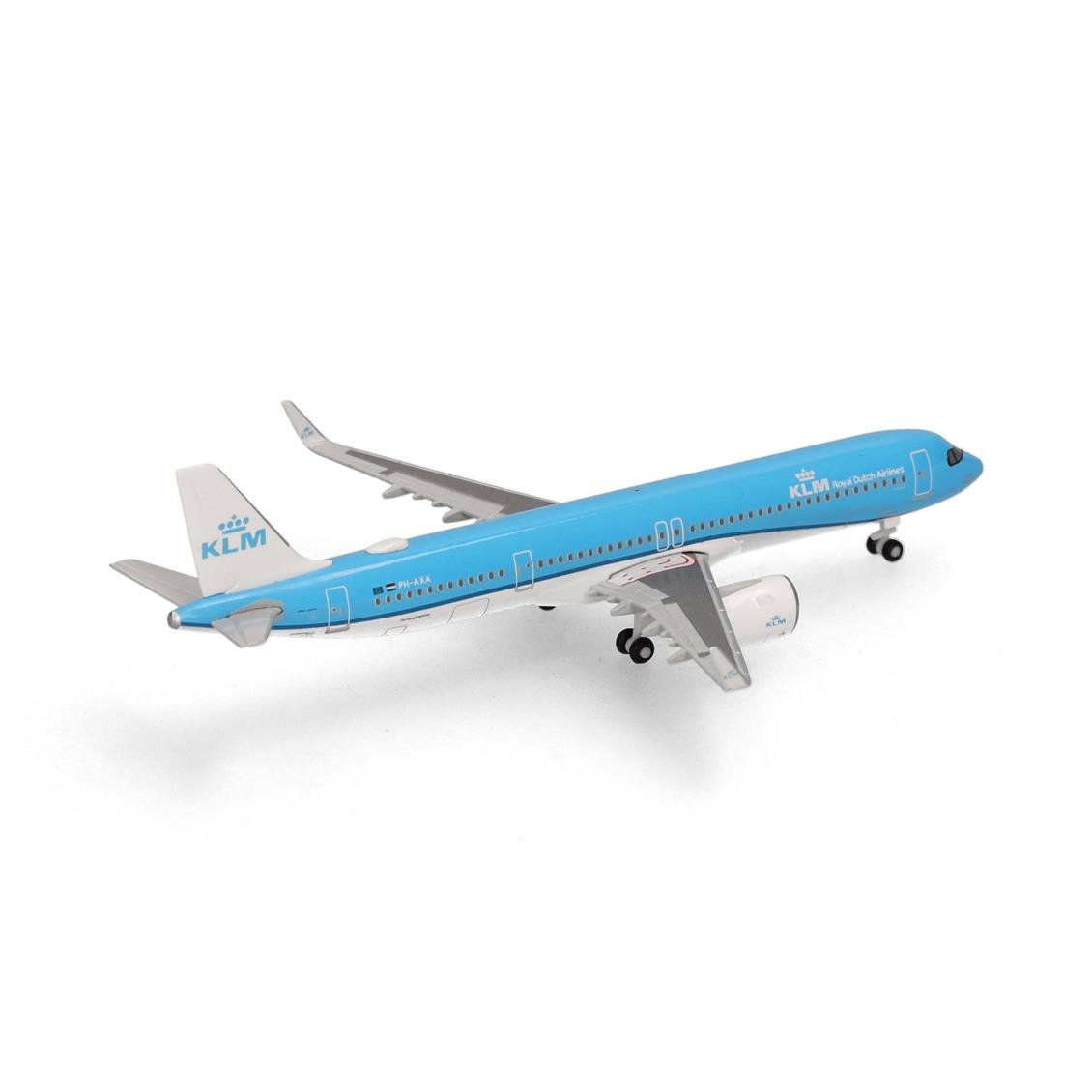 Herpa 538053 1/500 Ölçek, KLM Airbus A321neo, PH-AXA, Metal, Sergilemeye Hazır Model Yolcu Uçağı