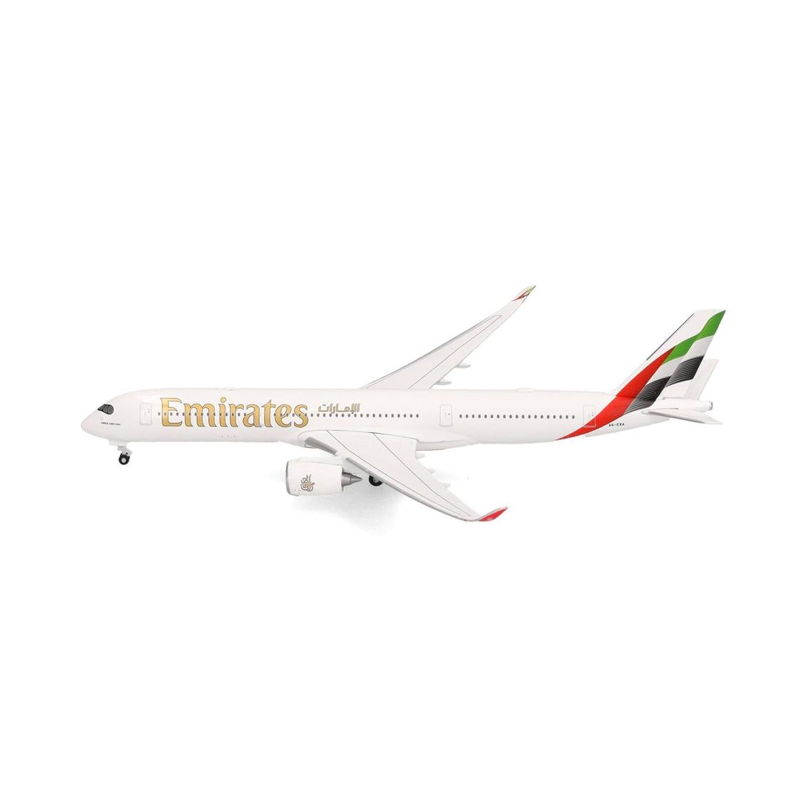 Herpa 538206 1/500 Ölçek, Emirates Airbus A350-900, A6-EXA, Metal, Sergilemeye Hazır Model Yolcu Uçağı