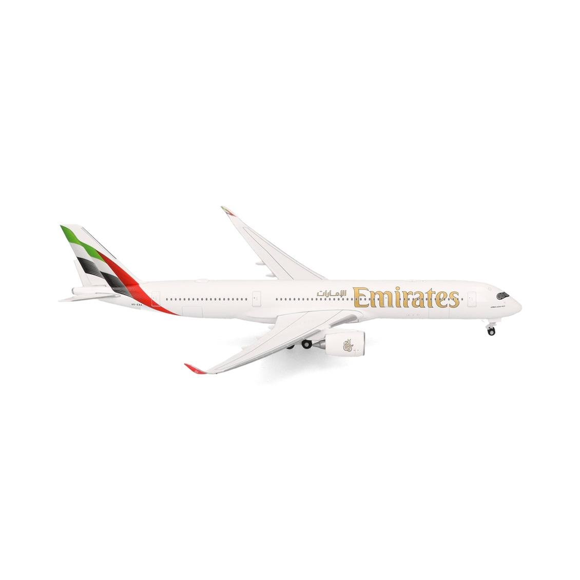 Herpa 538206 1/500 Ölçek, Emirates Airbus A350-900, A6-EXA, Metal, Sergilemeye Hazır Model Yolcu Uçağı